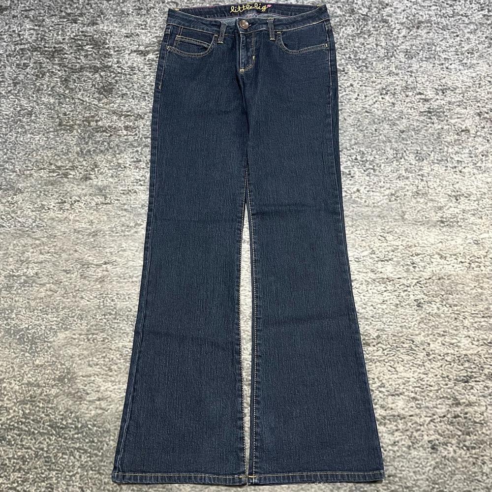 L7B by Little Big Jeans Womens 29x32 Blue Low Rise Flare Bootcut Vintage Y2K - Picture 2 of 16